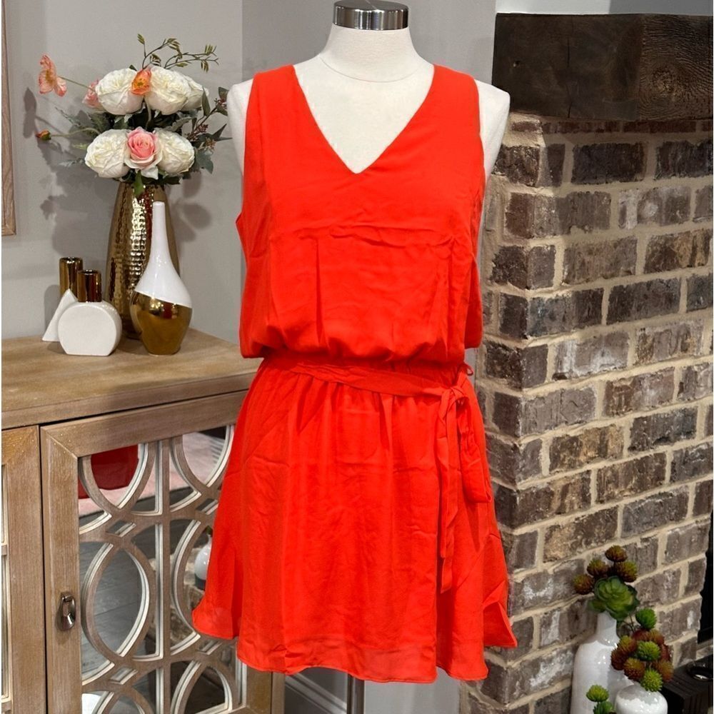 Three Eighty Two Women’s/Junior’s Lila Mini Dress in the Size Large in Red Color